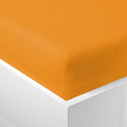 Napínací prostěradlo froté 0202 oranžová