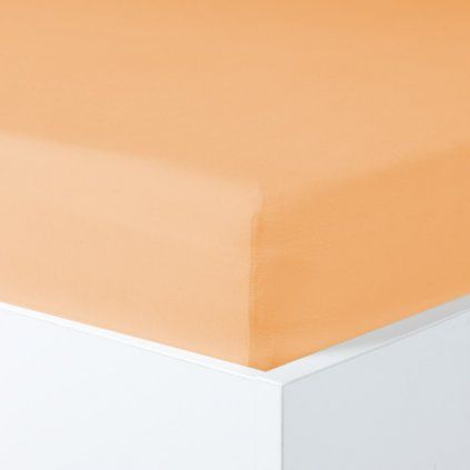 Napínací prostěradlo MAKO JERSEY s elastanem meruňková (Velikost 180-200x200-220 cm)