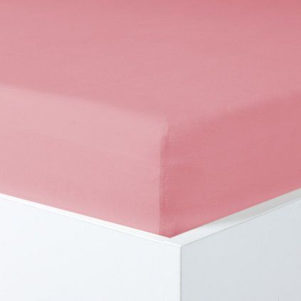 Napínací prostěradlo MAKO JERSEY s elastanem růžová (Velikost 90-100x200-220 cm)