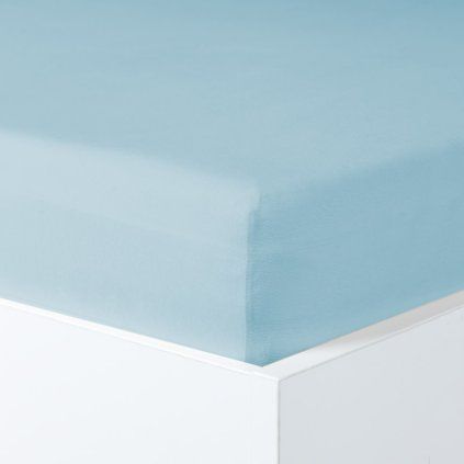 Napínací prostěradlo MAKO JERSEY s elastanem světlá modrá (Velikost 90-100x200-220 cm)