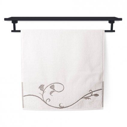 Ručník Veba TERRY Floral dance bílá (Velikost 70x140 cm)
