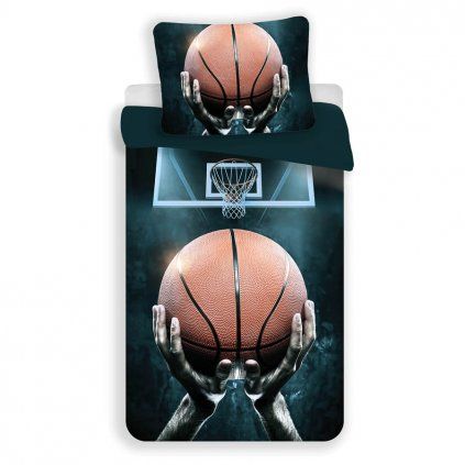 Povlečení BASKETBAL fototisk (Velikost 140x200 cm + 70x90 cm)
