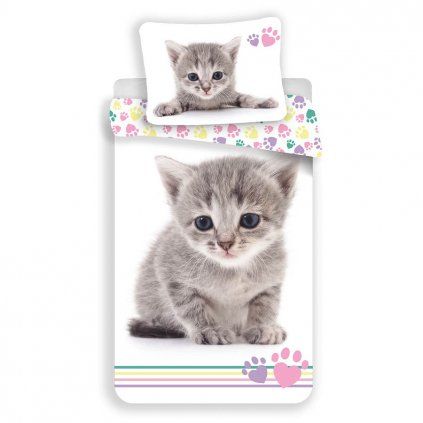 Povlečení KITTEN COLLOUR fototisk (Velikost 140x220 cm + 70x90 cm)