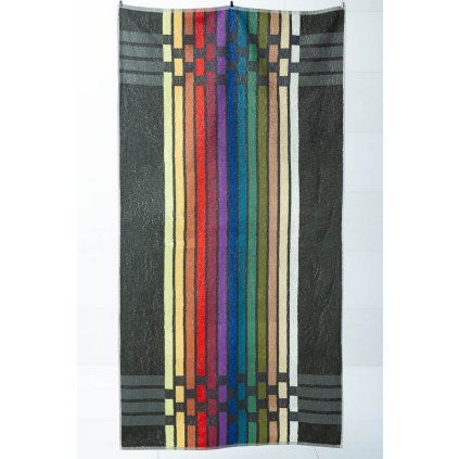 Plážová osuška Veba ZARA Barevné pruhy (Velikost 75x150 cm)