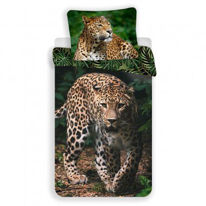 povlečení Leopard Green