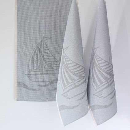 utěrka Zarka 35x60 des.105 05 plachetnice
