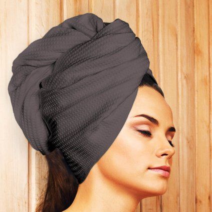 Vlasový turban Water 8851, saunové prostěradlo 0100