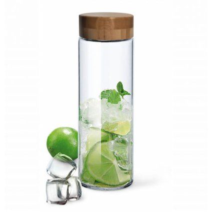 Nápojová lahev Pure Aqua Bottle s bambusovým víkem