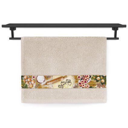 ručník Rujana tisk 041 50x30 cm 8252 tisk T484 (Čas vánočního pečení)