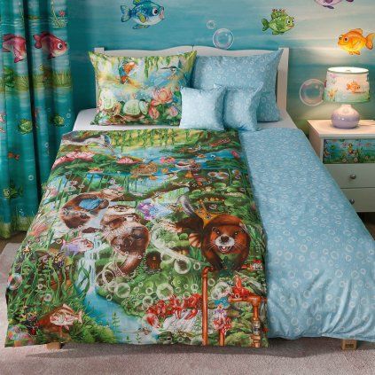 povlečení Geon tisk Pohádkový život ve vodě ID 9466+9465+9467