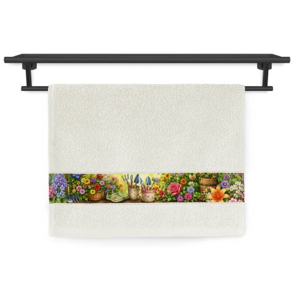 ručník Rujana tisk 041 50x30 cm 1151 T549 Rozkvetlá zahrada