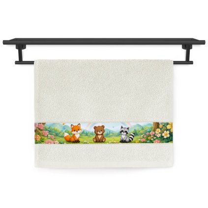 ručník Rujana tisk 041 50x30 cm 1151 T545 Lesní parta