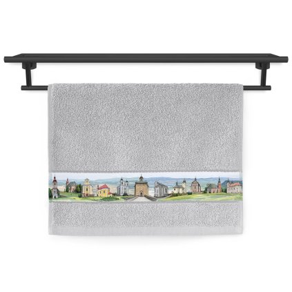 ručník Rujana tisk 041 50x30 cm 9253 T551 Broumovské kostely dědictví české krajiny