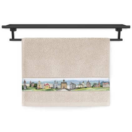 ručník Rujana tisk 041 50x30 cm 8252 T551 Broumovské kostely dědictví české krajiny