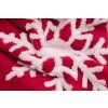 Deka OVECKA VANOCNI 150x200 cm CERVENA S BILYMI VLOCKAMI 17112 64e25325c4547